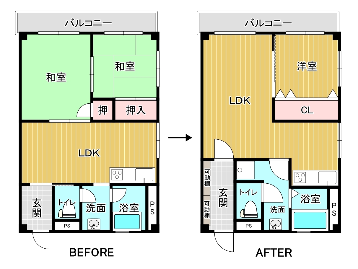 神葬コーポ　4号タイプ　BEFOREAFTER.jpg